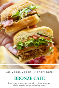 Bronze Cafe is a vegan-friendly cafe in Las Vegas with two locations. For more vegan options in Las Vegas, visit www.vegansbaby.com