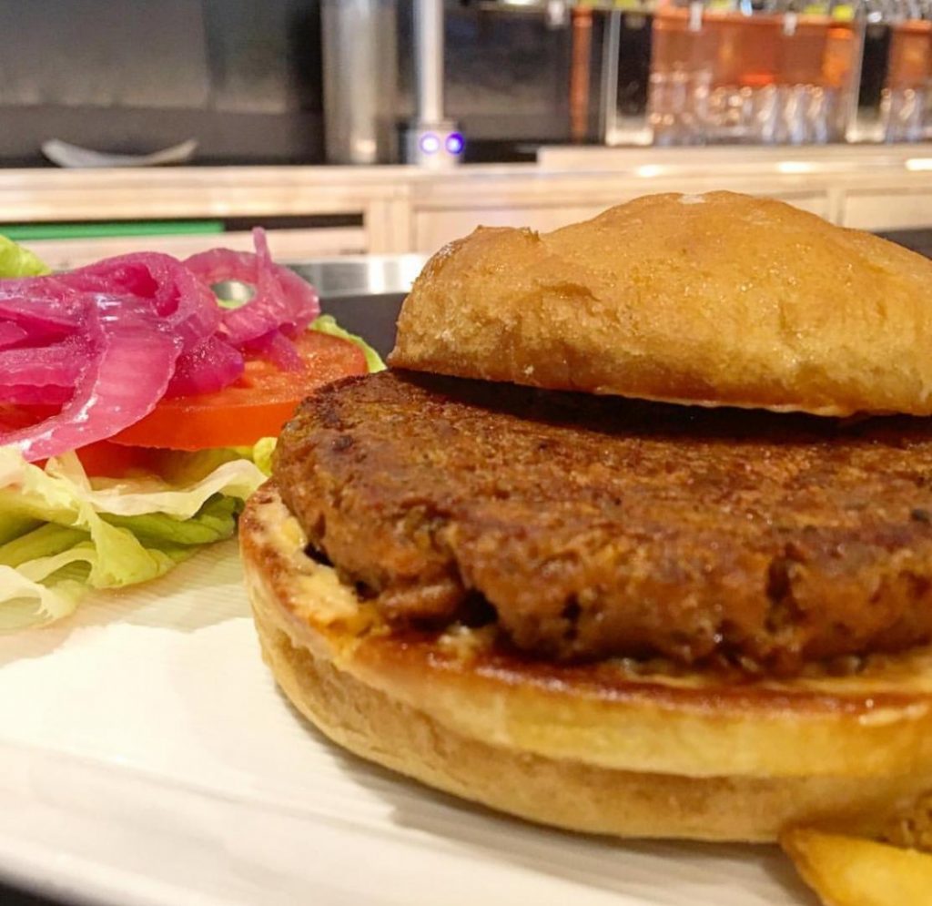 Whole Foods' LV Bar in Town Square offers the Beyond Meat Burger, as well as a variety of other vegan dishes and a fantastic happy hour. For more vegan options in Las Vegas, visit www.vegansbaby.com/vegansbaby2018