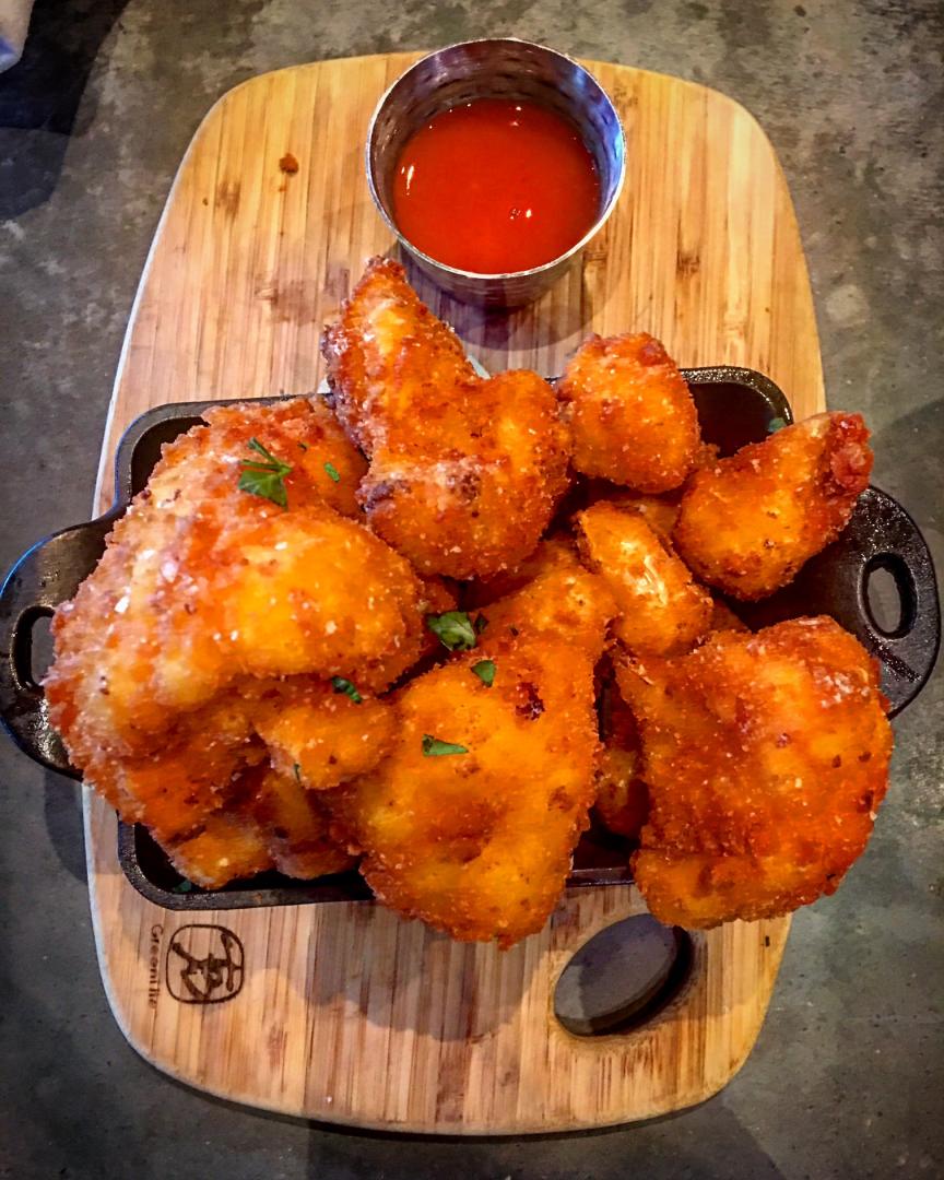 Public School 702 in Downtown Summerlin have a limited number of vegan items, including cauliflower buffalo wings. For more vegan dining options, visit www.vegansbaby.com/vegansbaby2018