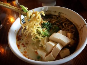 For vegan ramen in Las Vegas, head to Jinya Ramen Bar. For more vegan restaurants in Las Vegas, visit www.vegansbaby.com/vegansbaby2018