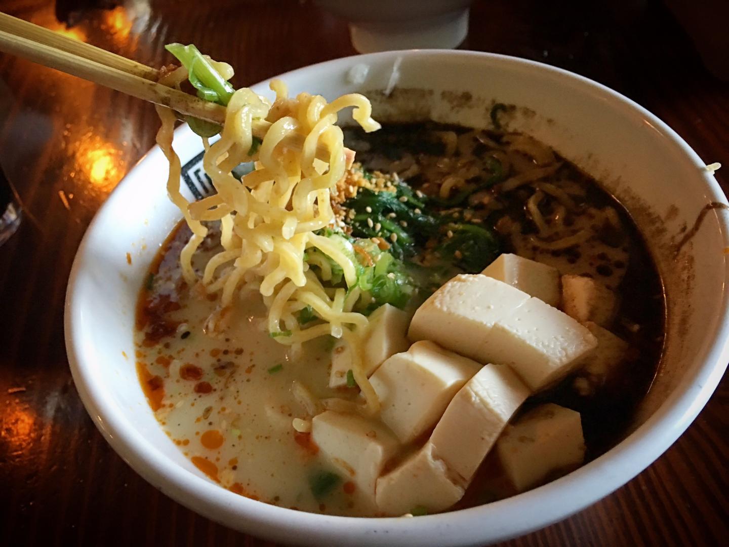 For vegan ramen in Las Vegas, head to Jinya Ramen Bar. For more vegan restaurants in Las Vegas, visit www.vegansbaby.com/vegansbaby2018