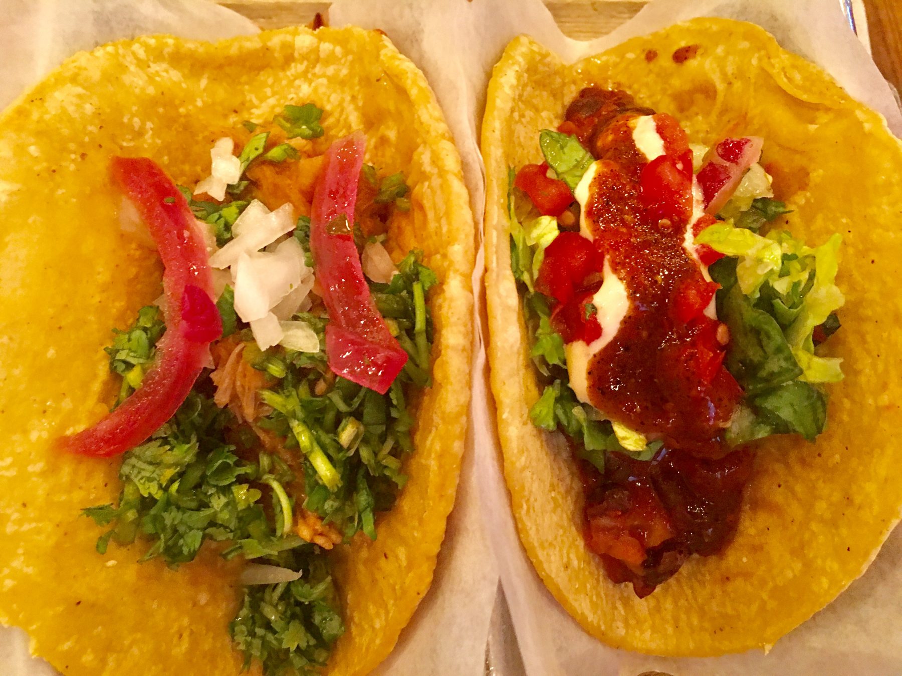 Tacos & Beer serves vegan tacos and vegan Mexican food in Las Vegas. For more vegan eating in Las Vegas, visit www.vegansbaby.com/vegansbaby2018