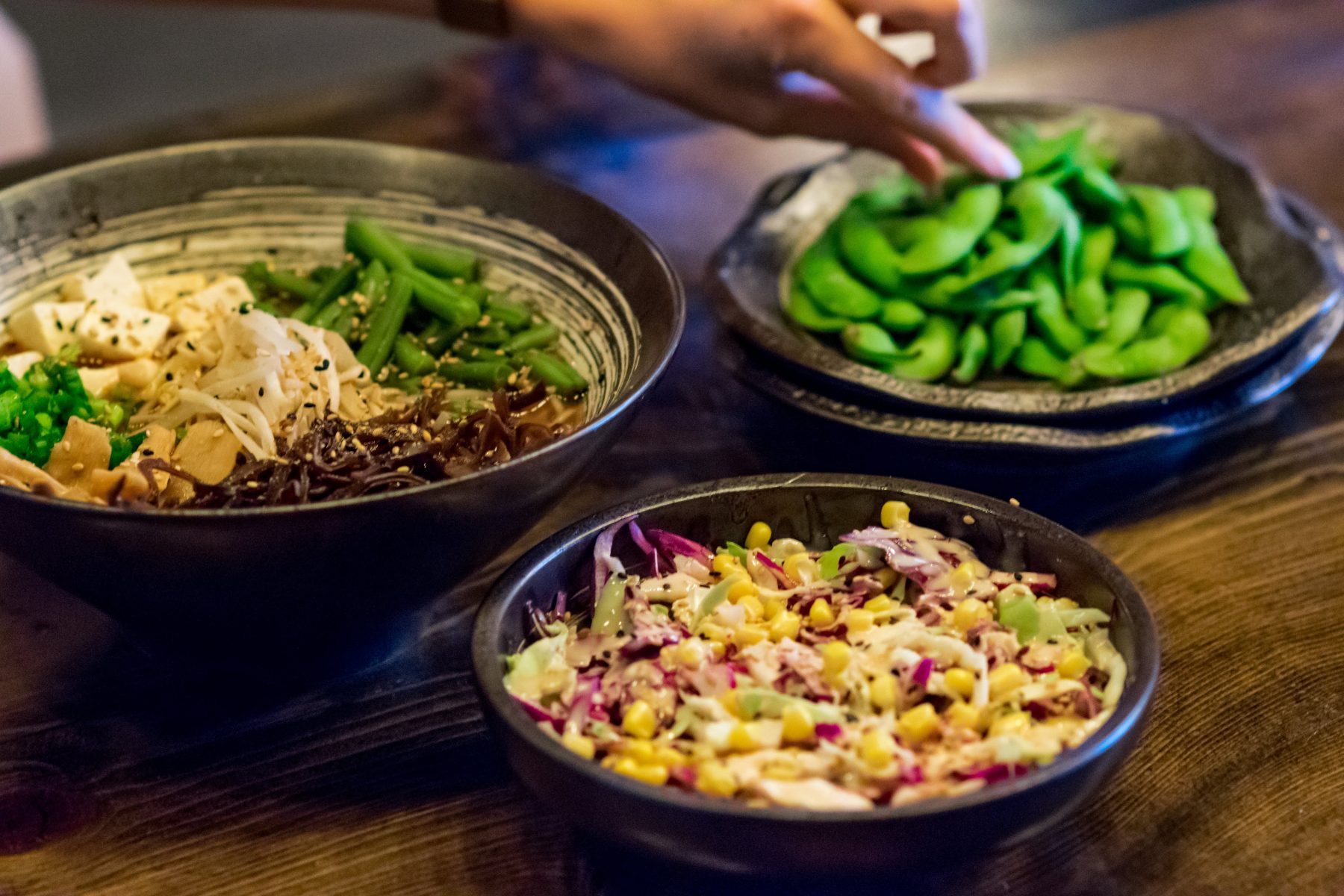 Shinya Maru offers vegan options including vegan ramen! For more vegan dining in Las Vegas, visit www.vegansbaby.com/vegansbaby2018