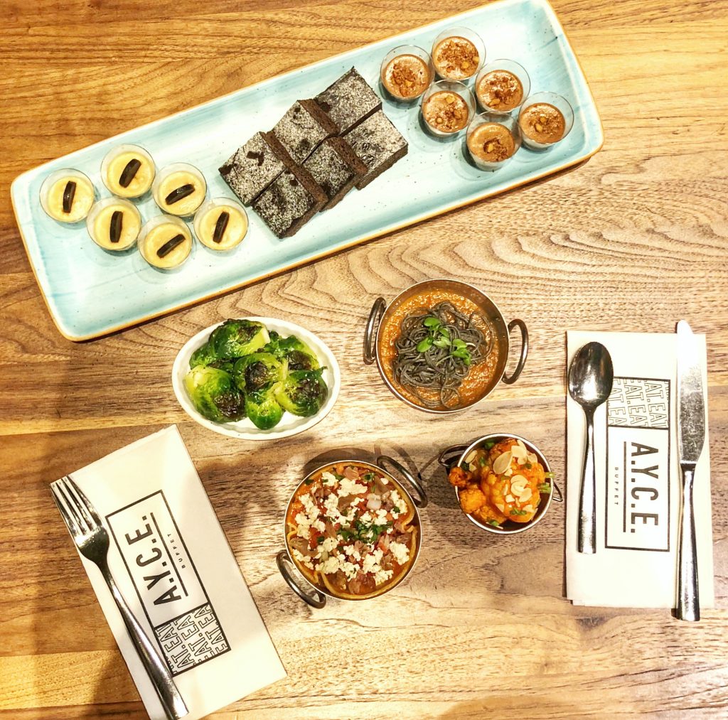 If you're looking for a vegan buffet in Las Vegas, head over to AYCE inside The Palms Resort Casino for options. For more vegan options in Las Vegas, visit www.vegansbaby.com