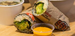 SOHO Burrito has vegan sushi bowls & burritos. For more vegan dining in Las Vegas visit www.vegansbaby.com