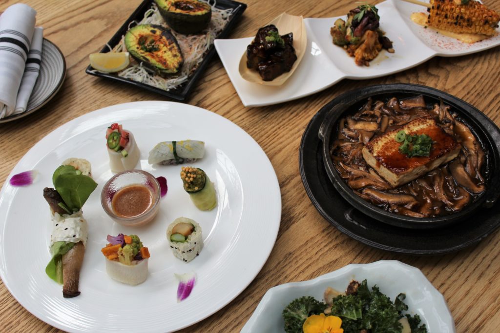 Sushi Roku at The Forum Shops in Las Vegas offers a four-course vegan omakase tasting menu for $40 per person. For more vegan dining news in Las Vegas, visit www.vegansbaby.com