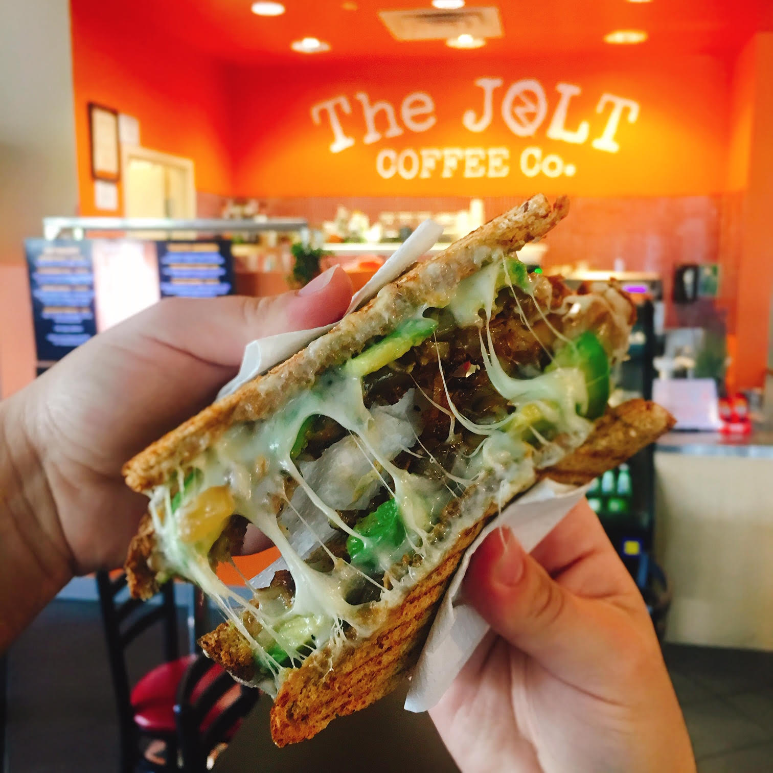 JOLT is a vegan-friendly coffee shop located in The Center in Las Vegas. For more vegan dining, visit www.vegansbaby.com