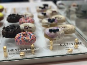 Saint Honore is a vegan-friendly cafe serving haute donuts and beverages in Las Vegas. For more vegan dining in Las Vegas, visit www.vegansbaby.com