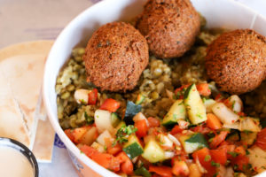 Stephanos is a Mediterranean restaurant in Las Vegas that is vegan-friendly and has multiple locations around town. For more vegan dining, visit www.vegansbaby.com