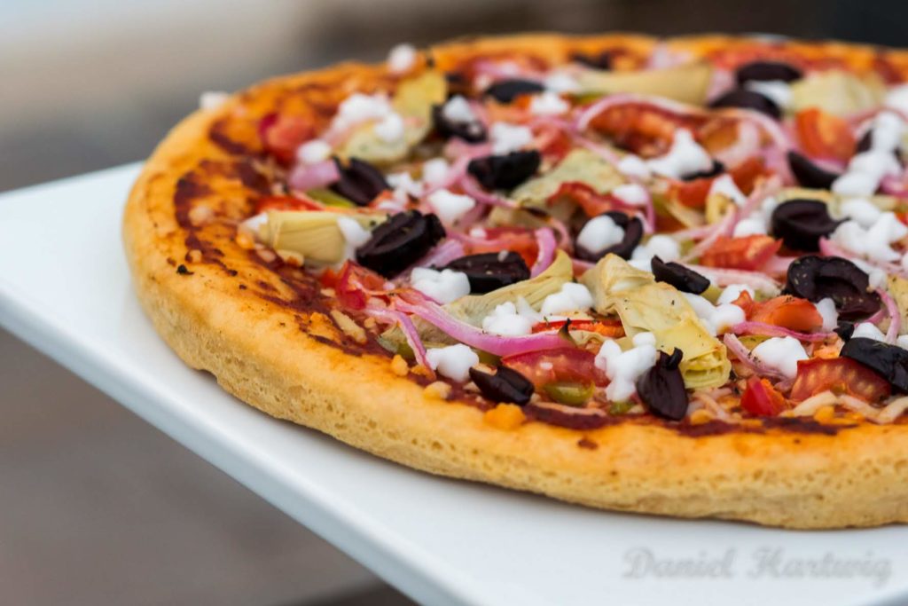 Há uma nova crosta vegan, sem glúten na cidade, Pinky's Up Gluten Free Pizza Crust