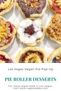 Pie Roller Desserts is a vegan pie pop-up at Las Vegas farmers markets. They make vegan pies and vegan gelato in Las Vegas. For more vegan options in Las Vegas visit www.vegansbaby.comåç