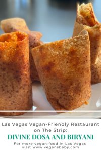 Divine Dosa and Biryani is a vegan-friendly restaurant on the Las Vegas Strip. For more vegan options please visit www.vegansbaby.com